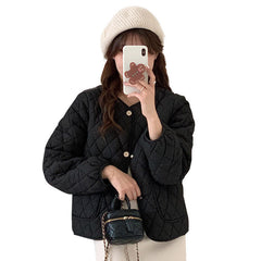 Fragrant Wind Add Thick Short Down Cotton Jacket Women Winter New Large Size Cotton-Padded Clothes Fat Mm Early Winter Cotton Jacket Hot Style