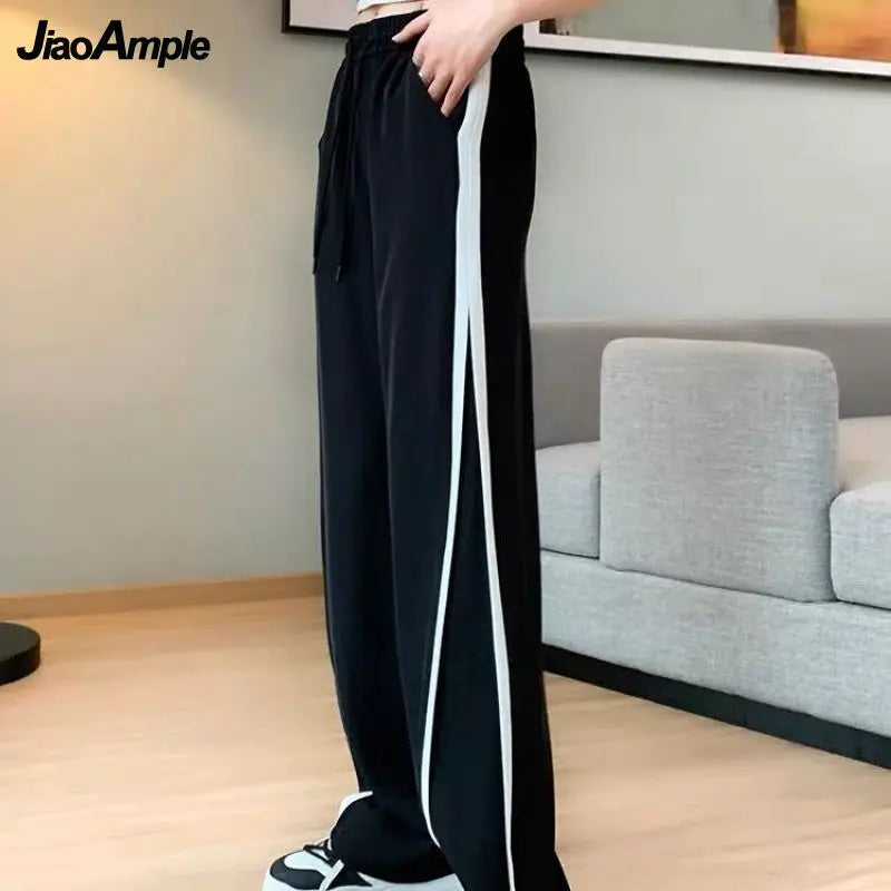 Yipinpay Autumn New Fashion Fake Two Piece Sweater Pants Set Women's Casual Tracksuit Korean Elegant Hoodies Trousers Sports Suit